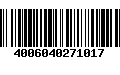 Código de Barras 4006040271017