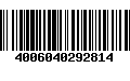 Código de Barras 4006040292814