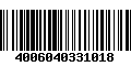 Código de Barras 4006040331018