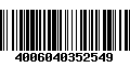 Código de Barras 4006040352549