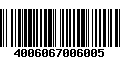 Código de Barras 4006067006005