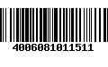 Código de Barras 4006081011511