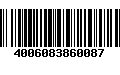 Código de Barras 4006083860087