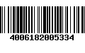 Código de Barras 4006182005334