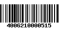 Código de Barras 4006210000515