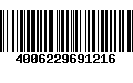 Código de Barras 4006229691216