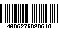 Código de Barras 4006276020618