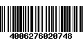 Código de Barras 4006276020748