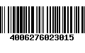 Código de Barras 4006276023015