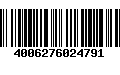 Código de Barras 4006276024791