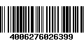 Código de Barras 4006276026399