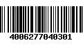 Código de Barras 4006277040301