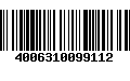 Código de Barras 4006310099112