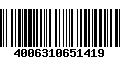 Código de Barras 4006310651419