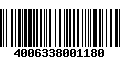 Código de Barras 4006338001180