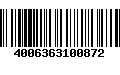 Código de Barras 4006363100872