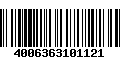 Código de Barras 4006363101121