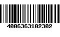 Código de Barras 4006363102302