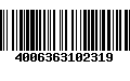 Código de Barras 4006363102319