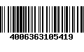 Código de Barras 4006363105419