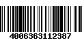 Código de Barras 4006363112387