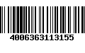 Código de Barras 4006363113155