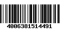 Código de Barras 4006381514491