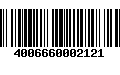 Código de Barras 4006660002121