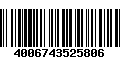 Código de Barras 4006743525806