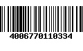 Código de Barras 4006770110334