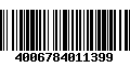 Código de Barras 4006784011399