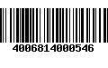 Código de Barras 4006814000546