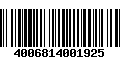 Código de Barras 4006814001925