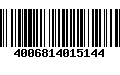 Código de Barras 4006814015144