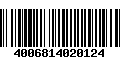 Código de Barras 4006814020124