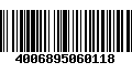 Código de Barras 4006895060118