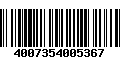 Código de Barras 4007354005367