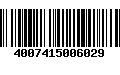 Código de Barras 4007415006029