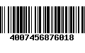 Código de Barras 4007456876018