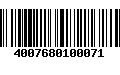 Código de Barras 4007680100071