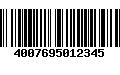 Código de Barras 4007695012345