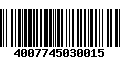 Código de Barras 4007745030015