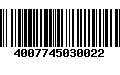 Código de Barras 4007745030022