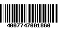 Código de Barras 4007747001860