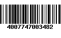 Código de Barras 4007747003482