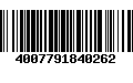 Código de Barras 4007791840262