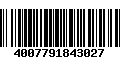 Código de Barras 4007791843027