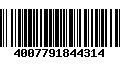 Código de Barras 4007791844314