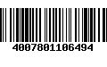 Código de Barras 4007801106494