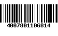 Código de Barras 4007801106814